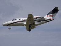 D-ICWB @ EBBR - Bizzjet on short final rwy 25L. Windrose Air most probabaly. - by Philippe Bleus