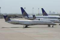 N284SK @ DFW - Continental Express at the gate -DFW