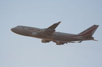 VT-AIQ @ KLAX - Air India Boeing 747-412BCF, VT-AIQ departs 25R KLAX. - by Mark Kalfas