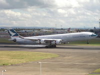 B-HXG @ EGLL - Cathay just touching down - by Robert Kearney
