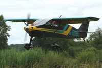 G-BDBD - Wittman Tailwind hedge-hopping into  the 2009 Stoke Golding Stakeout event - by Terry Fletcher