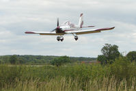 G-CEME - EV-97 Eurostar arriving at the 2009 Stoke Golding Stakeout event - by Terry Fletcher