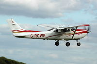 G-RCWK @ EGTH - G-RCWK Cessna Skylane departing Shuttleworth Military Pagent Air Display Aug 09 - by Eric.Fishwick