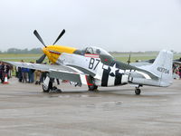 G-BTCD @ EGSU - North American P-51D Mustang G-BTCD The Old Flying Machine Company painted as US Air Force 44-13704/H-B7 Ferocious Frankie - by Alex Smit