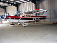 D-EKJD @ EGSN - Cessna 172S in the hangar at Bourn Airfield - by Chris Hall