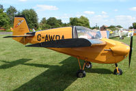 G-AWDA @ EGCJ - Slingsby Nipper - Visitor to Sherburn for the 2009 LAA Great Northern Rally - by Terry Fletcher