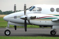 G-GBMR @ EGBG - Beech 200 at Leicester - by Terry Fletcher