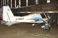 G-MSKY @ EGBG - Ikarus C42 hangared at Leicester - by Terry Fletcher