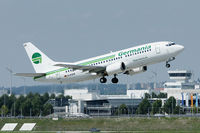 D-AGEB @ EDDM - Germania Boeing B737-322 take of in MUC/EDDM - by Janos Palvoelgyi