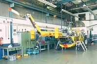 D-HUHN @ EDKB - MBB Bo 105CBS-5 of ADAC EMS undergoing maintenance at Air Lloyd at Bonn-Hangelar airfield - by Ingo Warnecke