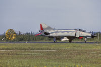 37 86 @ CYYR - decellerating down the runway at Goose Bay - by FBE
