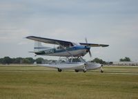 N1924U @ KOSH - Cessna A185E - by Mark Pasqualino