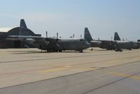 90-1795 @ MFD - C-130 at the Mansfield, Ohio National Guard wing. - by Bob Simmermon
