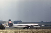 G-APEH @ EGPH - Vanguard 953 of British European Airways at Edinburgh in the Summer of 1973. - by Peter Nicholson