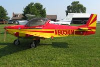 N905KM @ I80 - At the EAA breakfast fly-in - Noblesville, Indiana - by Bob Simmermon