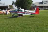 N28740 @ I80 - Arriving at the EAA breakfast fly-in - Noblesville, Indiana - by Bob Simmermon