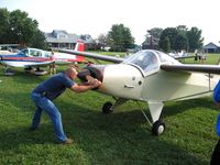 N339WT @ I80 - Getting a prop start at the EAA breakfast - Noblesville, Indiana - by Bob Simmermon