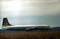 G-APNA @ CVT - Donaldson Intnl Airways was a charter company which operated this Britannia from 1968 to 1972. It is shown at Coventry in February 1973 where it was later broken up. - by Peter Nicholson