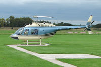 G-EWAW @ EGCB - Bell 206B at Barton - by Terry Fletcher