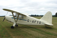 G-AFYO @ EGKH - 1939 Stinson Aircraft Corporation STINSON HW-75, at Headcorn UK - by Terry Fletcher
