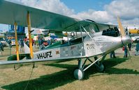 VH-UFZ @ EGLF - Avro 594 Avian II at Farnborough International 1998