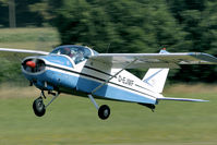 D-EJMF @ EBDT - Touchdown on the grass runway of Schaffen-Diest.