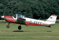 D-EEFF @ EBDT - Touchdown on the grass runway of Schaffen-Diest.