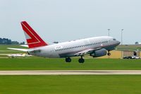 N743NV @ CID - Doing touch and goes on Ry 31.  Seen from my window. - by Glenn E. Chatfield