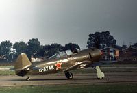 G-AYAK @ EGTC - This Yak-11 took part in the King's Cup Air Race at the 1973 Cranfield Business & Light Aviation Show. - by Peter Nicholson