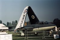 WM994 @ EGTC - This Sea Hawk was displayed at the 1973 Cranfield Business & Light Aviation Show. - by Peter Nicholson