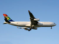 ZS-SLF @ EGLL - South African Airways - by Chris Hall