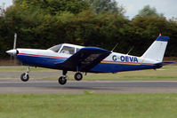 G-OEVA @ EGSX - Piper Cherokee Six departs North Weald