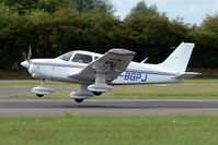 G-BGPJ @ EGSX - Piper PA-28-161 departs North Weald - by Terry Fletcher