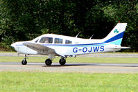 G-OJWS @ EGSX - Piper PA-28-161 departs North Weald - by Terry Fletcher