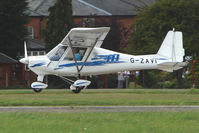 G-ZAVI @ EGSX - Ikarus C42 arriving at North Weald