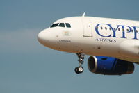 5B-DCF @ EBBR - arrival of flight CY334 to rwy 25L