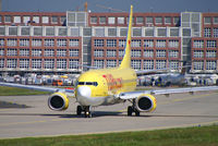 D-AHLR @ EDDF - Yellow Cab making it´s way to Rwy 18W - by The_Planespotter