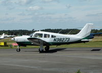 N38273 @ EGLK - RESIDENT PA-28R RUNNING UP - by BIKE PILOT