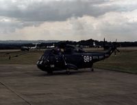 XV653 @ GREENHAM - Sea King HAS.2A of 706 Squadron on display at the 1981 Intnl Air Tattoo at RAF Greenham Common. - by Peter Nicholson