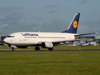 D-ABEA @ EGCC - Lufthansa - by Chris Hall