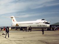 71-0881 @ GREENHAM - Another view of the 439th Military Airlift Group's C-9A on display at the 1973 Intnl Air Tattoo at RAF Greenham Common. - by Peter Nicholson