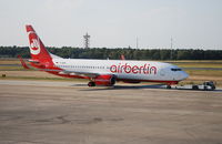 D-ABBK @ EDDT - Boeing 737-8BK push back Berlin-Tegel - by moxy