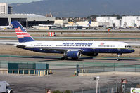 N752NA @ LAX - North American Airlines N752NA taxiing to parking after arrival on the North Complex. - by Dean Heald