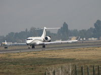 N729KF @ CYKA - backtracking on  '08 for departure with forest fire smoke in the background - by Blindawg