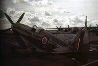 PS915 @ EGQL - Spitfire PR.XIX of the Battle of Britain Memorial Flight at the 1974 RAF Leuchars Airshow. - by Peter Nicholson