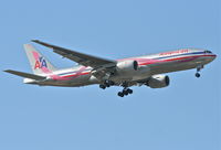 N759AN @ KORD - American Airlines Boeing 777-223, N795AN (Susan G. Komen Cure)  on final RWY 10 KORD - by Mark Kalfas