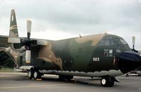 55-0023 @ GREENHAM - C-130A Hercules of 928th Tactical Airlift Group on display at the 1979 Intnl Air Tattoo at RAF Greenham Common. - by Peter Nicholson