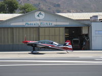 N142WP @ SZP - 2008 XtremeAir Gmbh Sbach 342, Lycoming Thunderbolt AEIO-580-L1B5 342 Hp, 2 seats, roll rate <450 deg./sec., 3 blade CS MT prop, taxi - by Doug Robertson