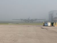 N3193G @ I74 - In the daily September morning fog at Urbana, Ohio. - by Bob Simmermon