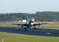 N689AA @ SHV - Lifting off of runway 14 at the Shreveport Regional airport. - by paulp